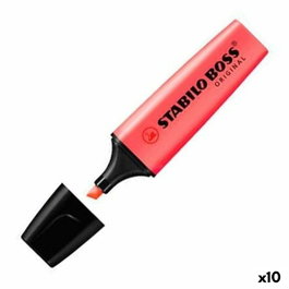 Stabilo STABILO BOSS ORIGINAL Marcador Fluorescente Rojo (Set de 10) inevitable