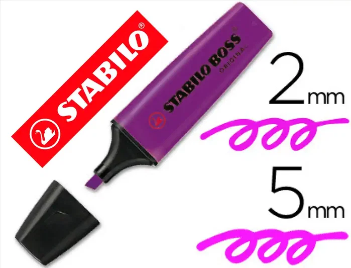 Stabilo STABILO BOSS ORIGINAL Marcador Fluorescente Lavanda (Set de 10)