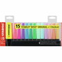 Stabilo Boss Original Set de Escritorio con 15 Marcadores (9 Fluorescentes y 6 Pastel)