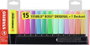 Stabilo Boss Original Set de Escritorio con 15 Marcadores (9 Fluorescentes y 6 Pastel)
