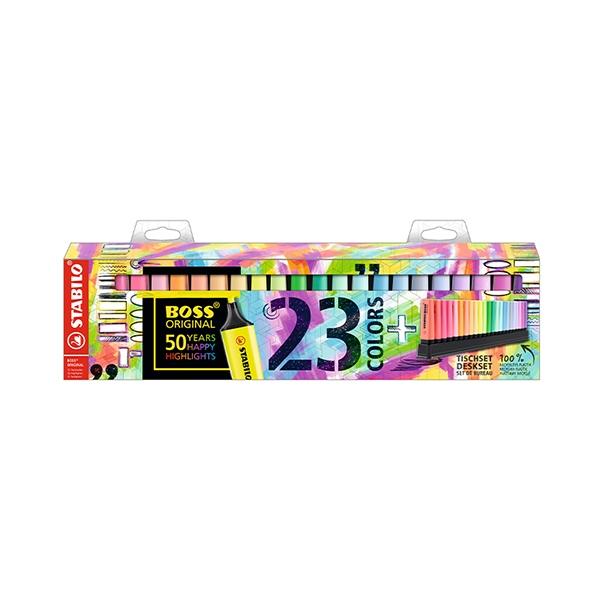 Stabilo Boss Original Set de 23 Marcadores Fluorescentes y Pastel Stabilo Boss Original Set de 23 Marcadores Fluorescentes y Pastel