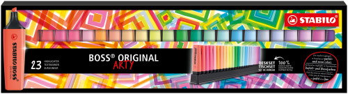 Stabilo Boss Original Set de 23 Marcadores Fluorescentes y Pastel Stabilo Boss Original Set de 23 Marcadores Fluorescentes y Pastel
