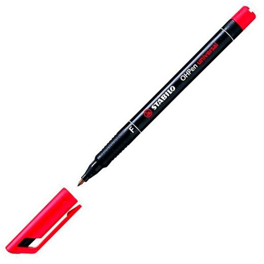 Stabilo Marcador Permanente Ohpen Universal F Punta Fina 0.7 mm Rojo Caja 10 Unidades Stabilo Marcador Permanente Ohpen Universal F Punta Fina 0.7 mm Rojo Caja 10 Unidades