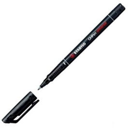 Stabilo Marcador Permanente Ohpen Universal S Punta Super Fina 0.4 mm Negro (Set de 10) (Set de 10)
