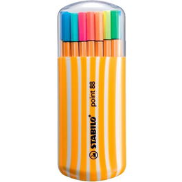 Stabilo Rotuladores Point 88 C-Surtidos Neón Estuche Zebrui 20 Ud