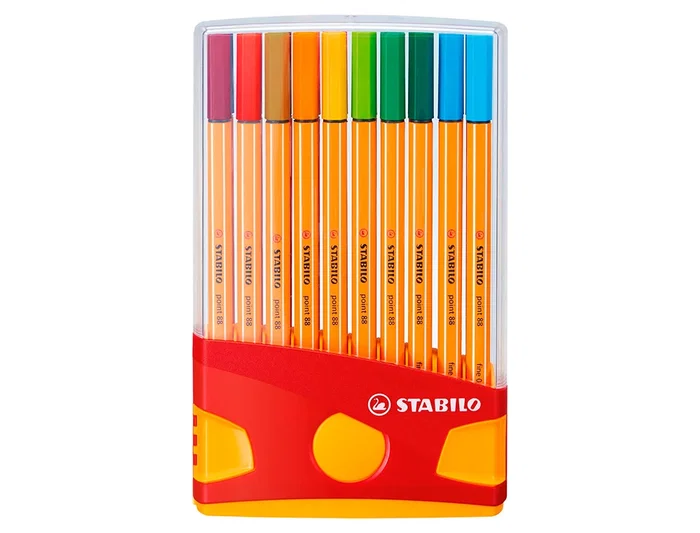 Stabilo Rotulador Punta de Fibra Point 88 Estuche 20 uds Colores Surtidos Trazo 0.4mm