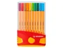 Stabilo Rotulador Punta de Fibra Point 88 Estuche 20 uds Colores Surtidos Trazo 0.4mm