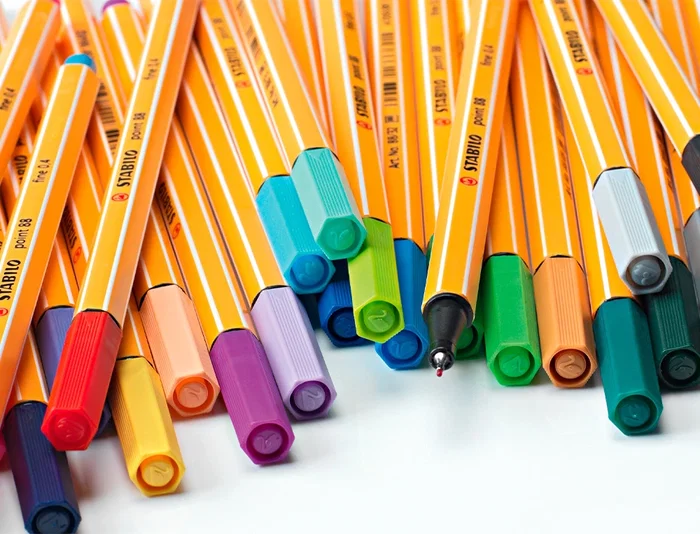 Stabilo Rotulador de Fibra Point 88 Color Parade Antracita/Naranja Estuche 20 Unidades Colores Surtidos Trazo 0.4mm