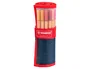 Stabilo Rotulador Punta de Fibra Point 88 Estuche Rollerset de 25 Colores Surtidos Trazo 0,4 mm