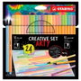Stabilo Creative Set Arty con 12 Point 88 y 12 Pen 68 Colores Surtidos, Estuche 24 UD