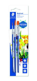 Pincel Staedtler 989 Escolar Blister De 3 (Redondo Nº2, Redondo Nº8 Y Plano Nº 8