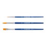 STAEDTLER Set de 3 pinceles escolares 989 con cerda sintética y mango de madera