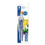 STAEDTLER Set de 3 pinceles escolares 989 con cerda sintética y mango de madera