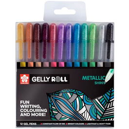 Talens Gelly Roll Metallic Estuche De 12 Bolígrafos Colección Exclusiva C-Surtidos