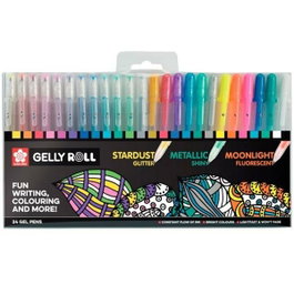 Sakura Gelly Roll Mixed Estuche de 24 Bolígrafos Surtidos