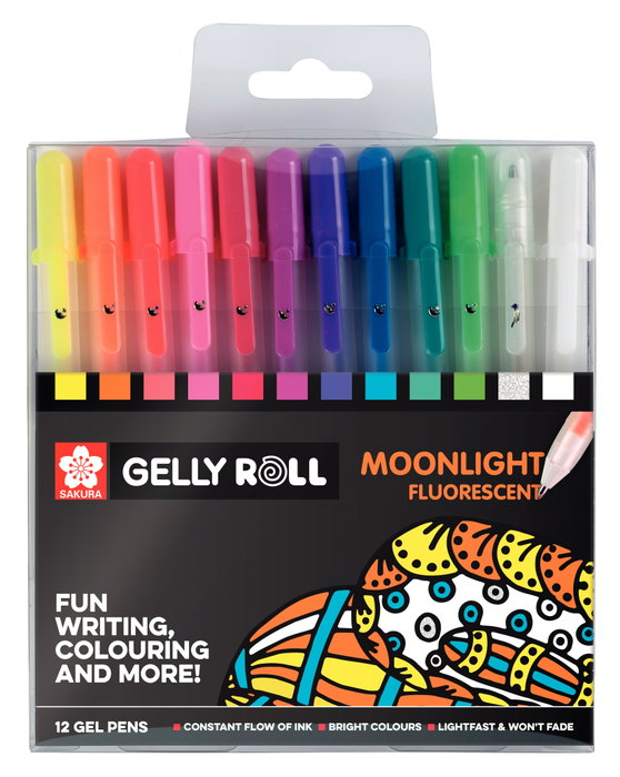 Sakura Gelly Roll Moonlight Estuche de 12 Bolígrafos Surtidos