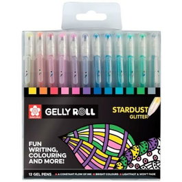 Talens Sakura Gelly Roll Stardust Estuche de 12 Bolígrafos de Gel Surtidos