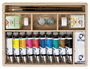 Talens Set Básico Van Gogh de Óleos en Caja de Madera con 10 Tubos de 40ml y Accesorios