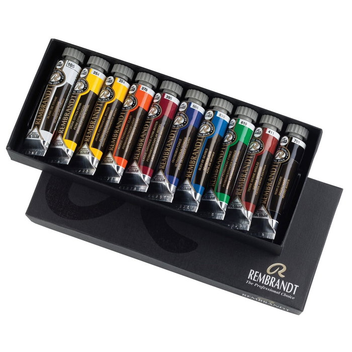 Talens Rembrandt Set Básico de Pinturas al Óleo con 10 Tubos de 15ml Colores Surtidos Talens Rembrandt Set Básico de Pinturas al Óleo con 10 Tubos de 15ml Colores Surtidos