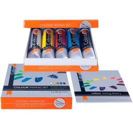 Talens Set De Pinturas Al Óleo Cobra 5 Tubos De 20 mL Colores De Mezcla Surtidos