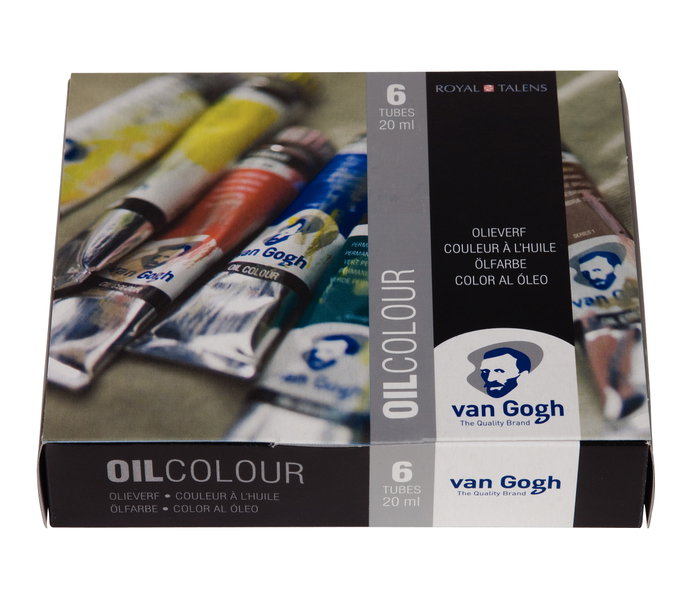 Talens Van Gogh Set de Iniciación Pintura al Óleo de 6 Tubos de 20ml Colores Surtidos