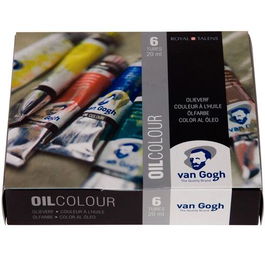 Talens Van Gogh Set De Iniciación Pintura Al Óleo 6 Tubos 20 mL Colores Surtidos