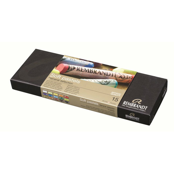 Talens Rembrandt Set de Pasteles Suaves Selección General, 15 Unidades Talens Rembrandt Set de Pasteles Suaves Selección General, 15 Unidades