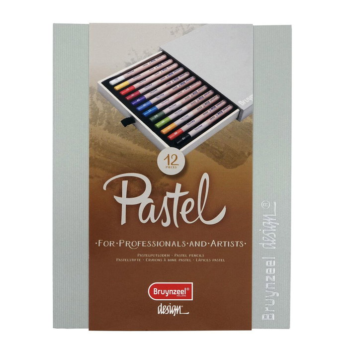 Talens Bruynzeel Lápices de Colores Pastel Estuche de Lujo 12 unidades