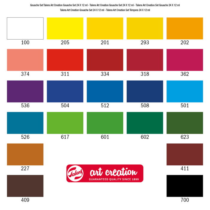 Talens Art Creation Set de Témperas 24 Tubos de 12 ml