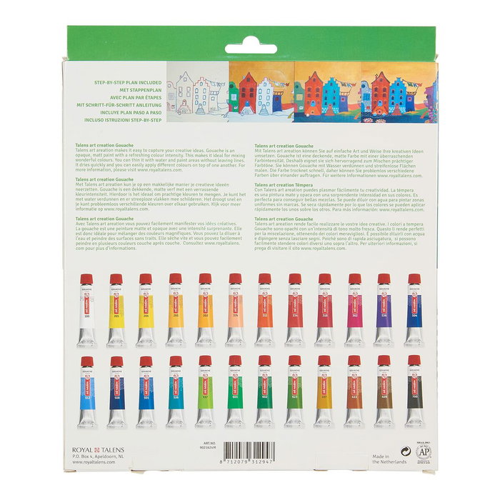 Talens Art Creation Set de Témperas 24 tubos de 12 ml Talens Art Creation Set de Témperas 24 tubos de 12 ml