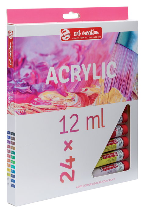 Talens Art Creation Set Acrílico 24 Tubos de 12 ml Colores Surtidos Talens Art Creation Set Acrílico 24 Tubos de 12 ml Colores Surtidos