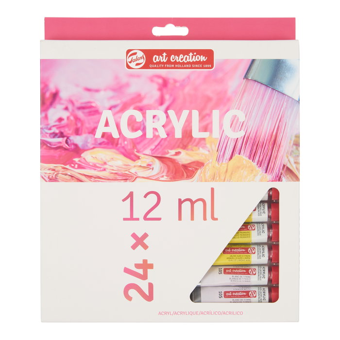 Talens Art Creation Set Acrílico 24 Tubos de 12 ml Colores Surtidos Talens Art Creation Set Acrílico 24 Tubos de 12 ml Colores Surtidos