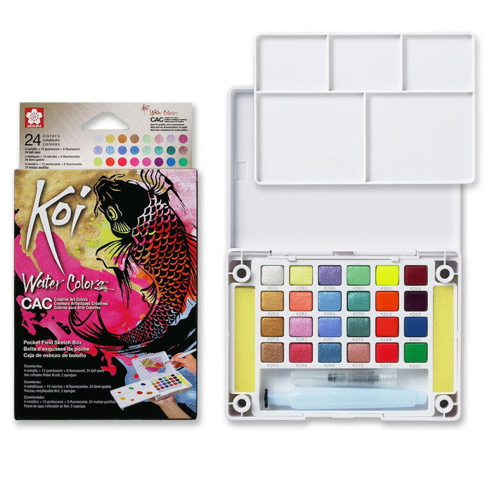 Sakura Koi Water Colors Sketch Box 24 Colores Creativos Surtidos