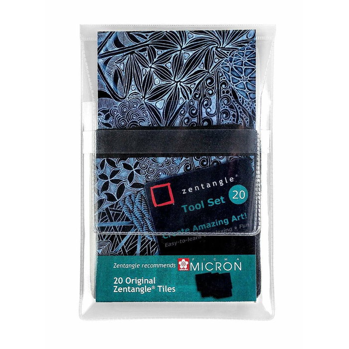 Talens Sakura Zentangle Tool Set 20 Tarjetas 89x89mm Negro Talens Sakura Zentangle Tool Set 20 Tarjetas 89x89mm Negro