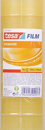 Tesa Cinta Adhesiva Transparente Standard Shrink Tower Rollo 19 mm X 33M Torre 8 Ud