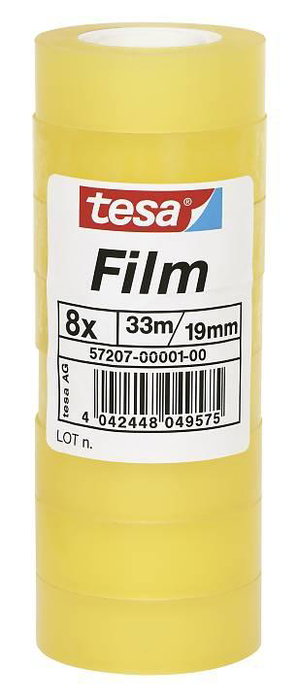 Tesa Cinta Adhesiva Transparente Standard Shrink Tower Rollo 19 mm X 33M Torre 8 Ud Tesa Cinta Adhesiva Transparente Standard Shrink Tower Rollo 19 mm X 33M Torre 8 Ud