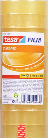 Cinta Adhesiva Tesa Standard En Torre Rollo 33X15 (Set de 10) Cinta Adhesiva Tesa Standard En Torre Rollo 33X15 (Set de 10)