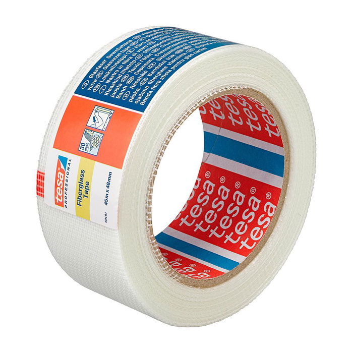 Tesa Cinta de Fibra de Vidrio 48 mm x 45 m para Reparación y Sellado de Paredes Tesa Cinta de Fibra de Vidrio 48 mm x 45 m para Reparación y Sellado de Paredes