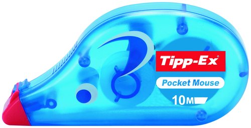 Tipp-Ex Pocket Mouse Cinta Correctora Azul 4,2mm x 10m (Caja de 10 unidades)