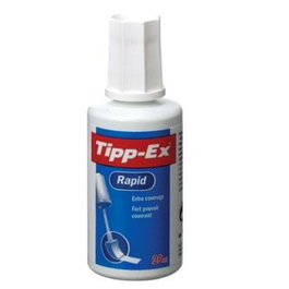 Tipp-Ex Corrector Líquido Rapid Bote 20ml, Pack de 10 unidades