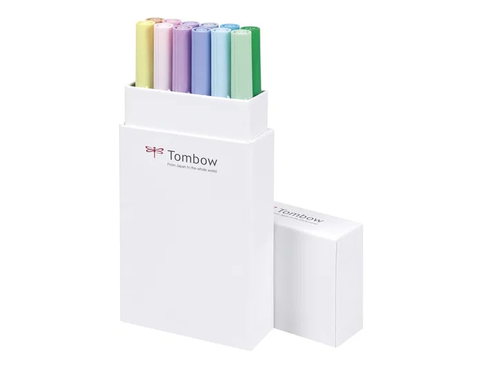 Tombow ABT Dual Brush Colores Pastel 12 Unidades