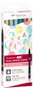 TOMBOW Estuche de 6 Rotuladores Doble Punta Colores Candy