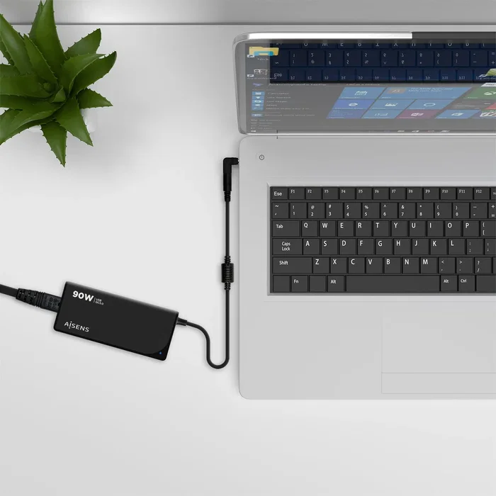 Aisens Cargador Universal 90W con 12 Conectores y USB-A QC3.0
