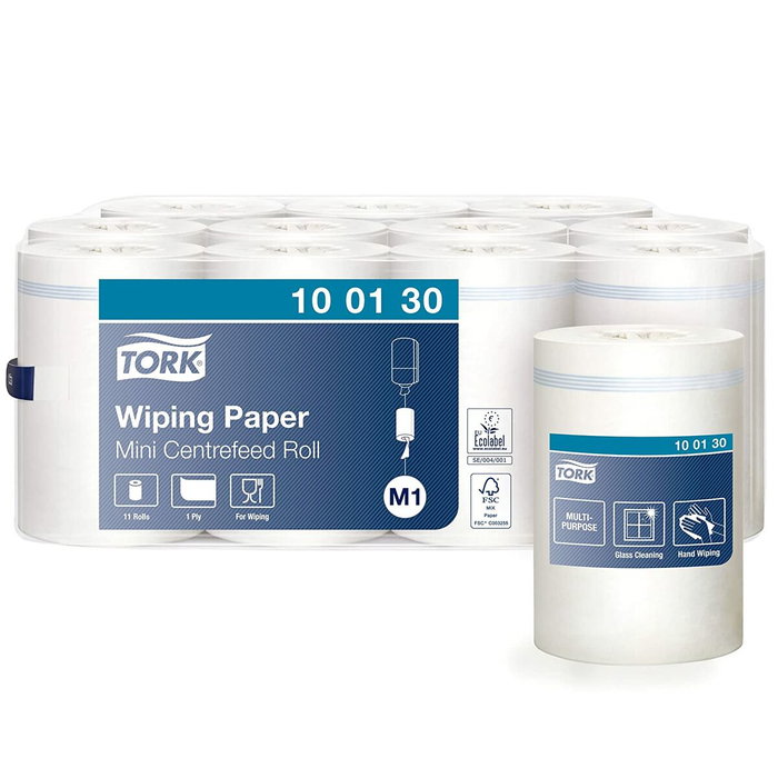 Tork Papel Secamanos M1 Mini 1 Capa 120 m, 11 Unidades