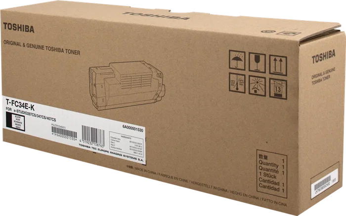 Toshiba T-FC34EK negro Tóner original 15.000 páginas (6A000001530) Toshiba T-FC34EK negro Tóner original 15.000 páginas (6A000001530)