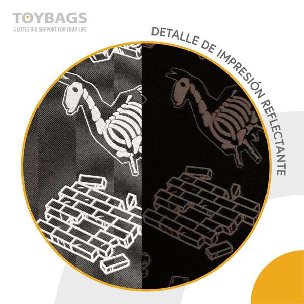 Toybags Mochila Fortnite Dark Black Americano Reflectante 41 x 31 x 13.5 cm
