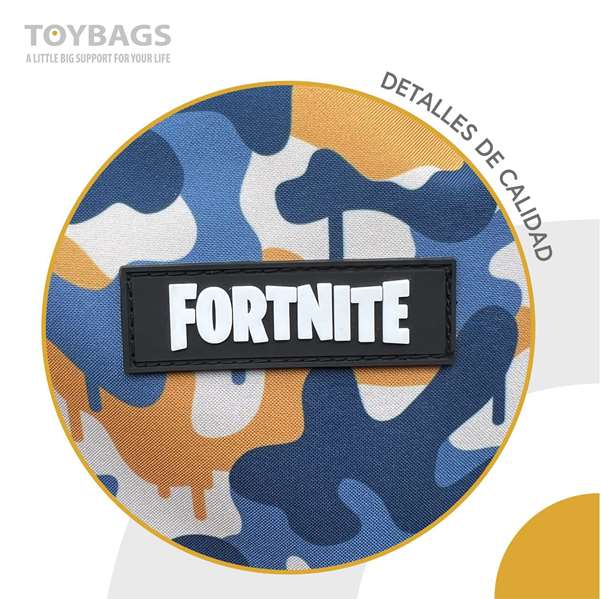 TOYBAGS Mochila Fortnite Blue Camo Diseño Americano TOYBAGS Mochila Fortnite Blue Camo Diseño Americano