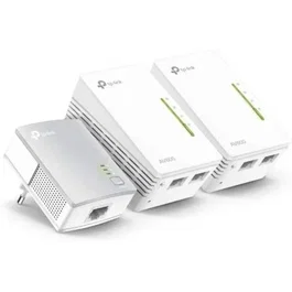 TP-Link Kit Adaptador Powerline TL-WPA4220T, Wi-Fi y Ethernet, 2 Unidades TL-WPA4220 + 1 TL-PA4010, 500 Mbps, HomePlug AV2, Alcance 300m
