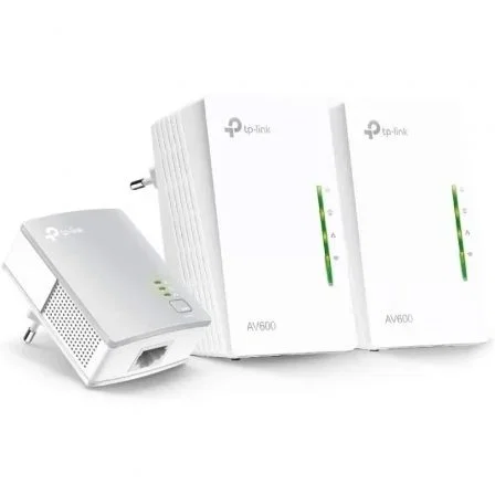 TP-Link Kit Adaptador Powerline TL-WPA4220T, Wi-Fi y Ethernet, 2 Unidades TL-WPA4220 + 1 TL-PA4010, 500 Mbps, HomePlug AV2, Alcance 300m