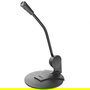 Trust Primo Micrófono De Escritorio con Pedestal Ajustable, Alta Sensibilidad, Cable 1.8 m, Negro